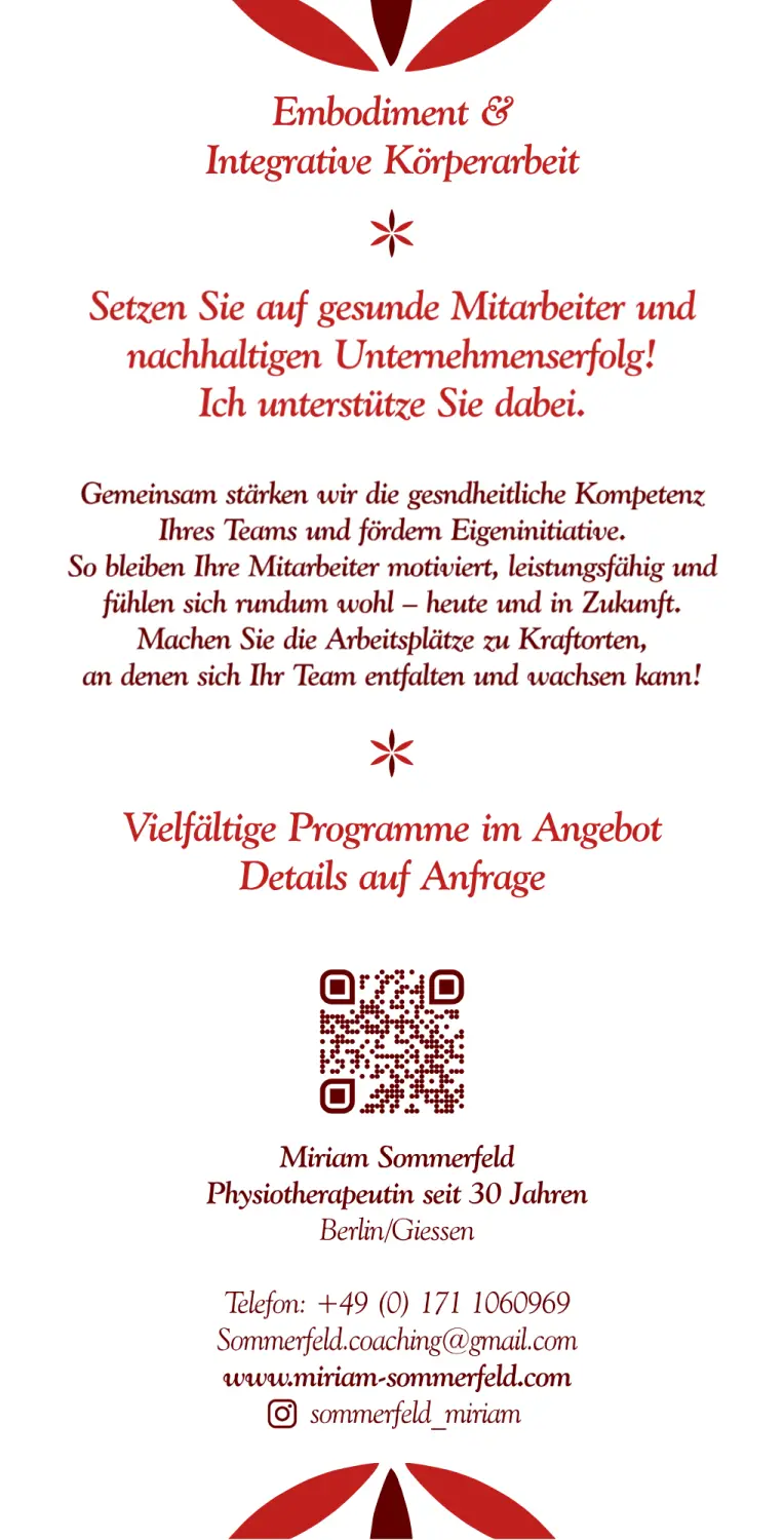 Miriam Sommerfeld Einführung von Integrative Körpertherapie